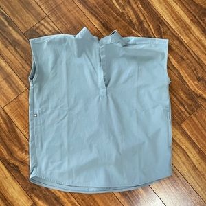 DUSTY BLUE FIGS - Mandarin top